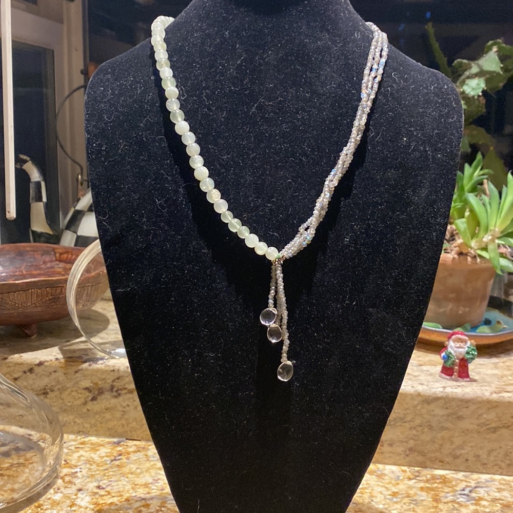 LABRADORITE & AQUAMARINE Necklace - Picture 12 of 14